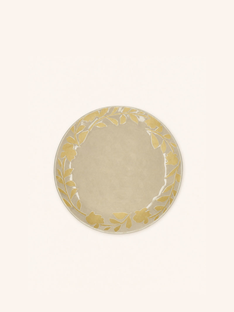 ROMANCE - dessertbord - porselein - DIA 20,3 x H 2 cm - latte
