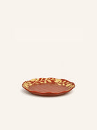ROMANCE - dessert plate - porcelain - DIA 20,3 x H 2 cm - paprika