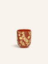 ROMANCE - beker 12CL - porselein - DIA 7 x H 8 cm - paprika