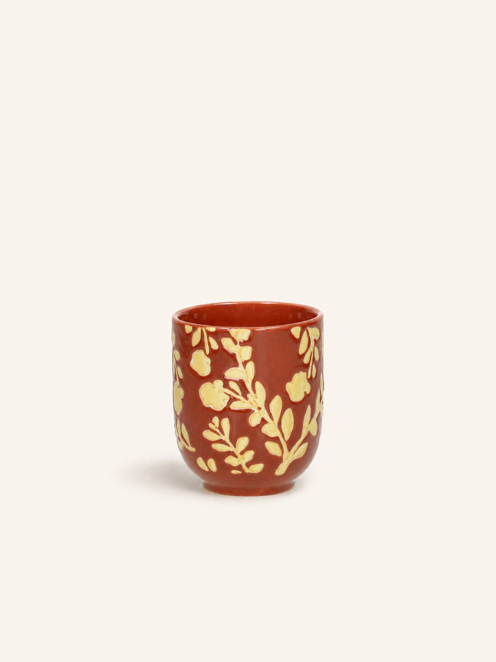 ROMANCE - cup 12CL - porcelain - DIA 7 x H 8 cm - paprika