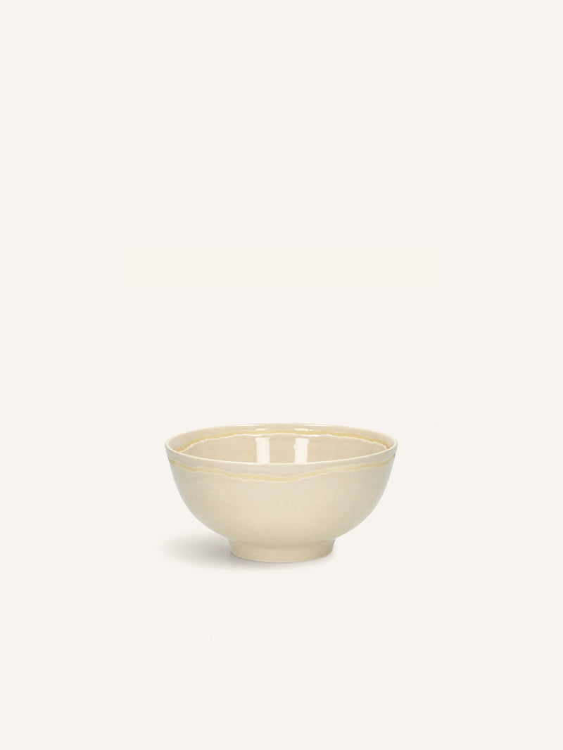 ROMANCE - soepkom - porselein - DIA 15 x H 7 cm - latte