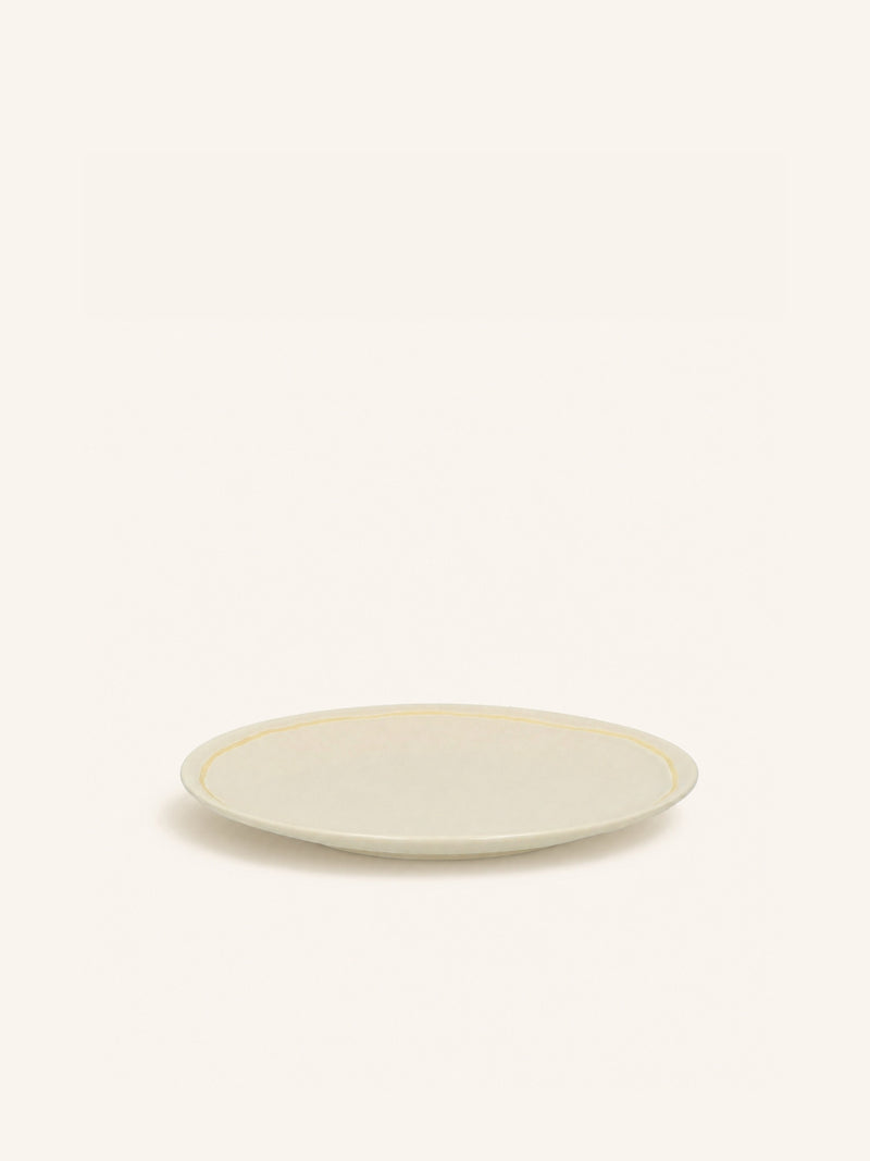 ROMANCE - dessertbord - porselein - DIA 22 x H 2,5 cm - latte