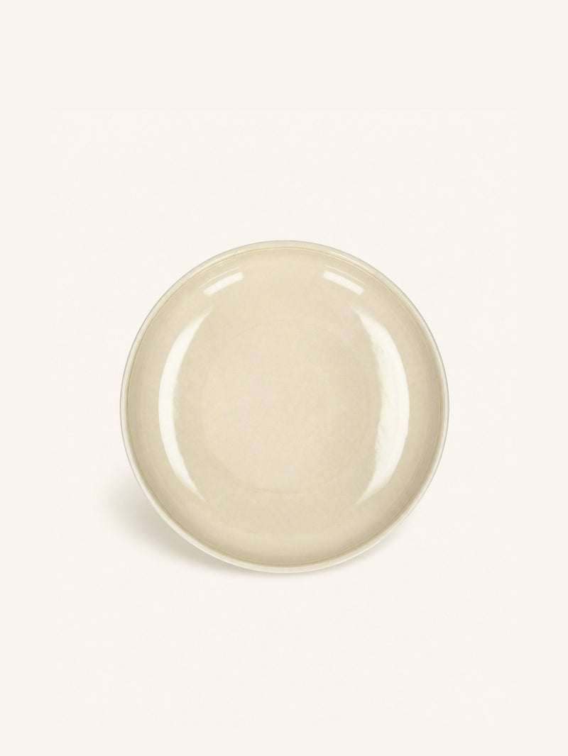 ROMANCE - diep bord - porselein - DIA 20,3 x H 4,5 cm - latte