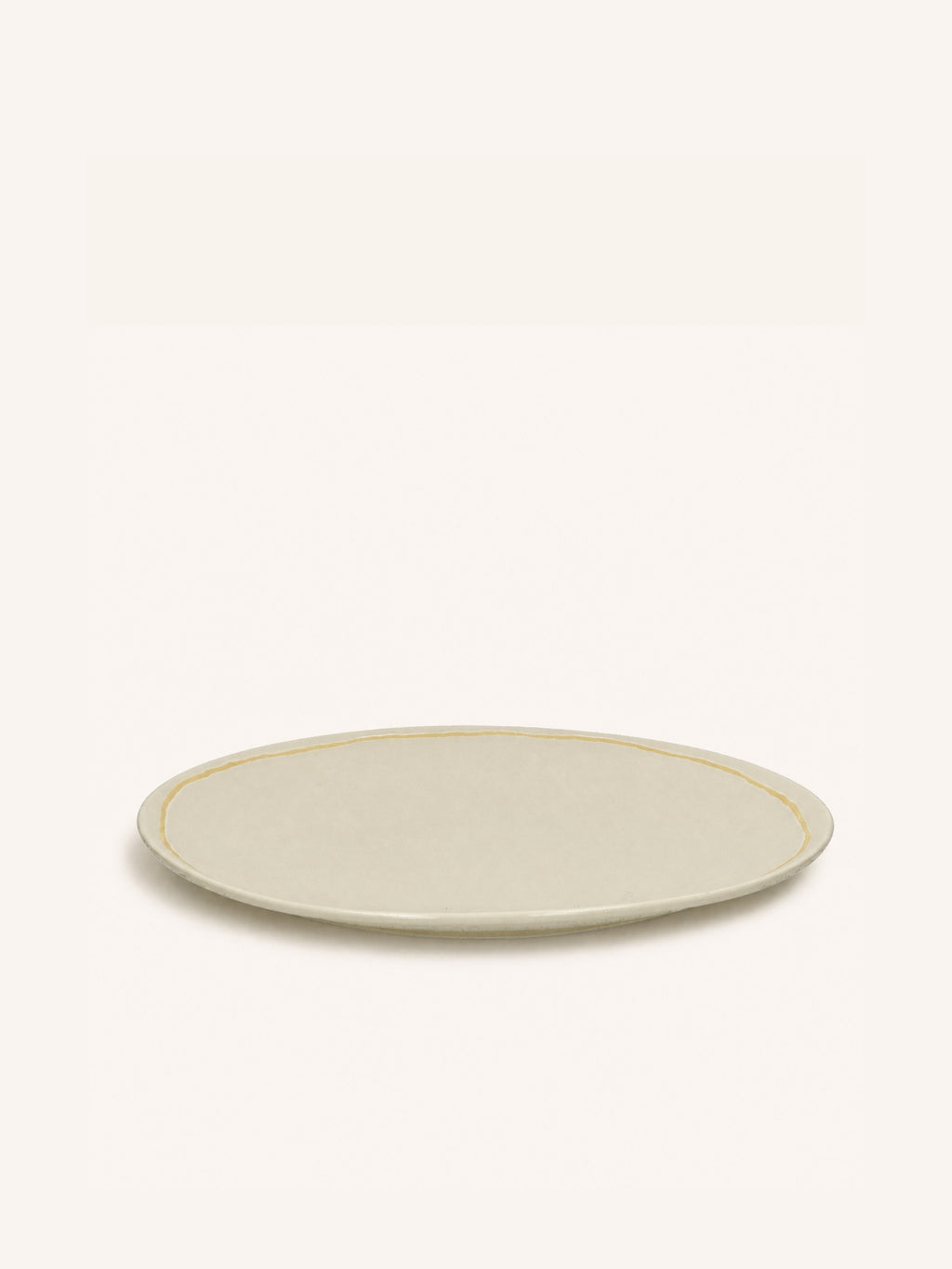 ROMANCE - assiette plate - porcelaine - DIA 26,5 x H 2,5 cm - latte
