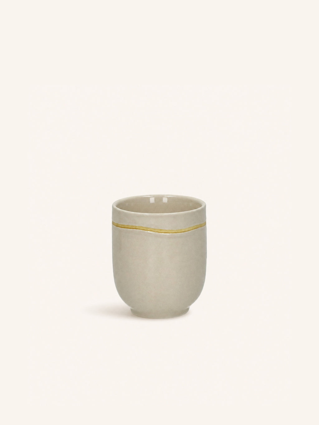 ROMANCE - Becher 20 CL - Porzellan - DIA 7 x H 8 cm - Latte