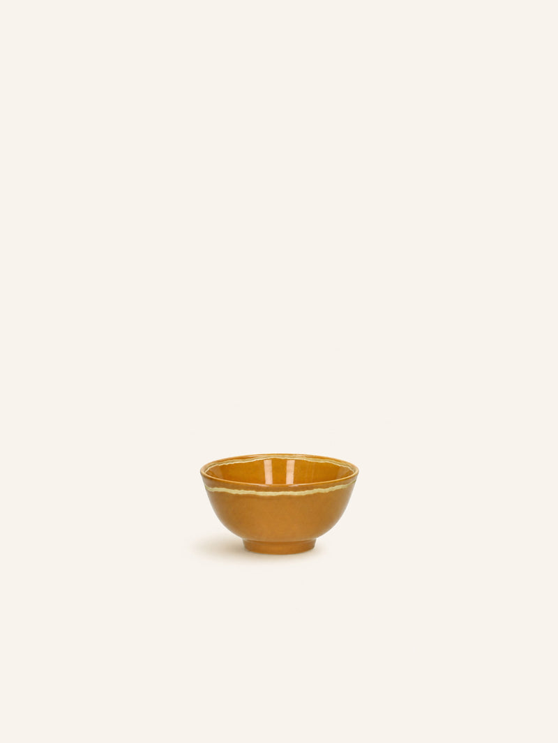 ROMANCE - ontbijtkom - porselein - DIA 11,5 x H 6 cm - safraan