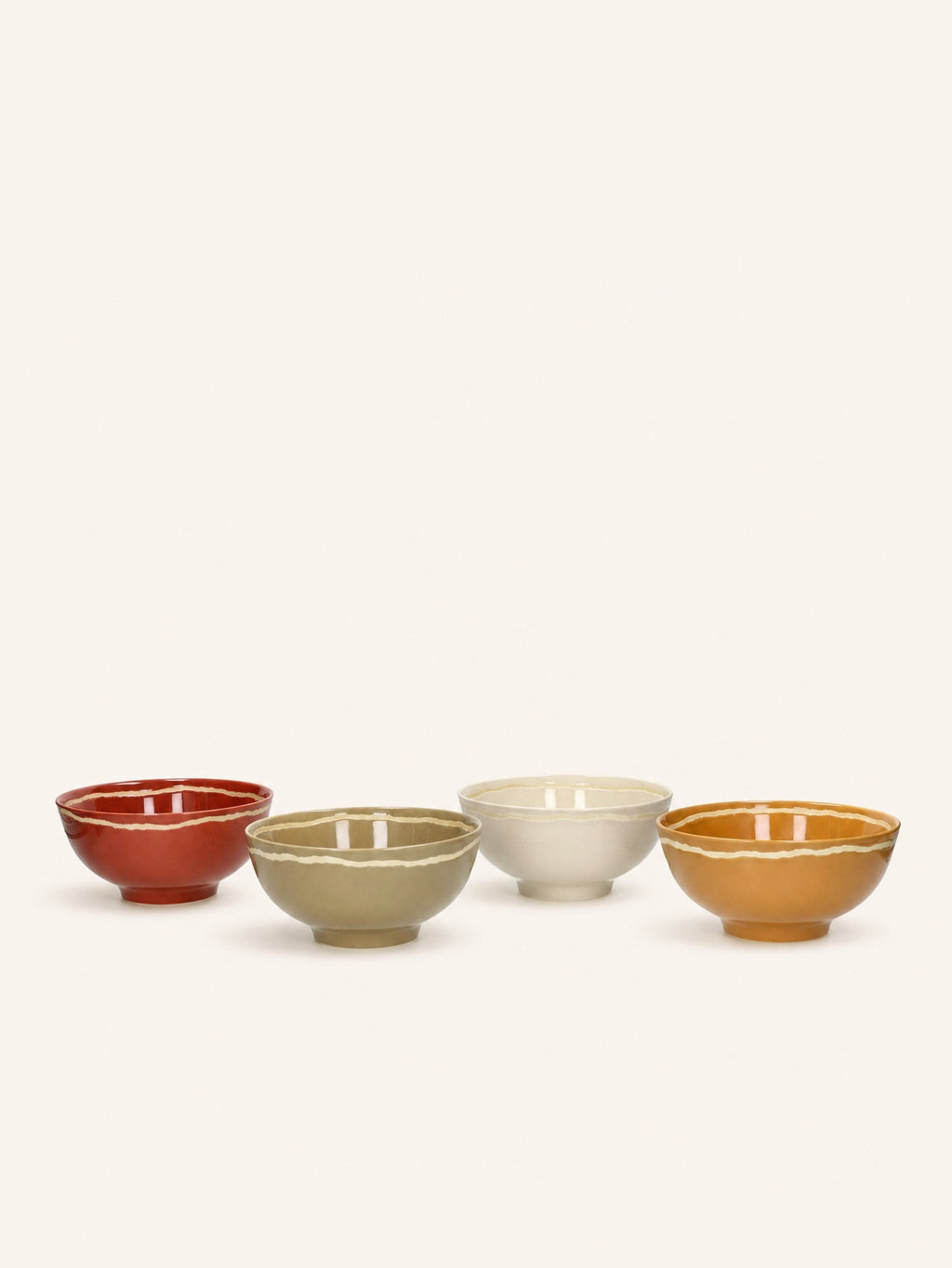 ROMANCE - cuenco para sopa - porcelana - DIA 15 x H 7 cm - azafrán