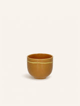 Oranje – ROMANCE - Becher 12 CL - Porzellan - DIA 7 x H 6 cm - Safran
