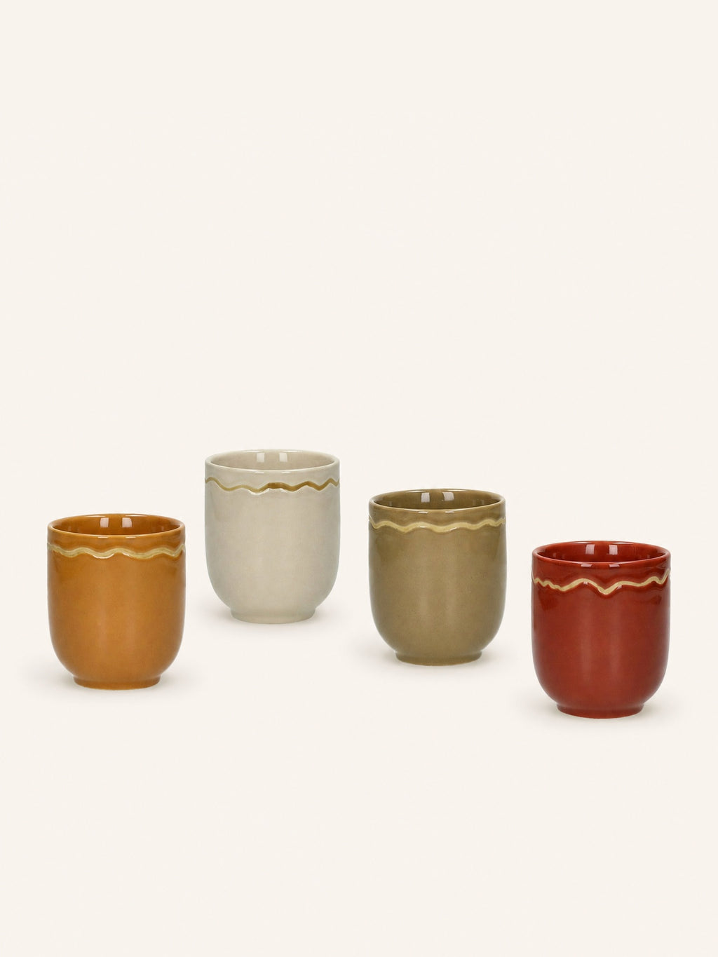 ROMANCE - Taza 20 CL - porcelana - DIA 7 x H 8 cm - azafrán