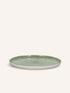 SPIRO - plato llano - porcelana - DIA 27 cm x H 1,5 cm - celadón
