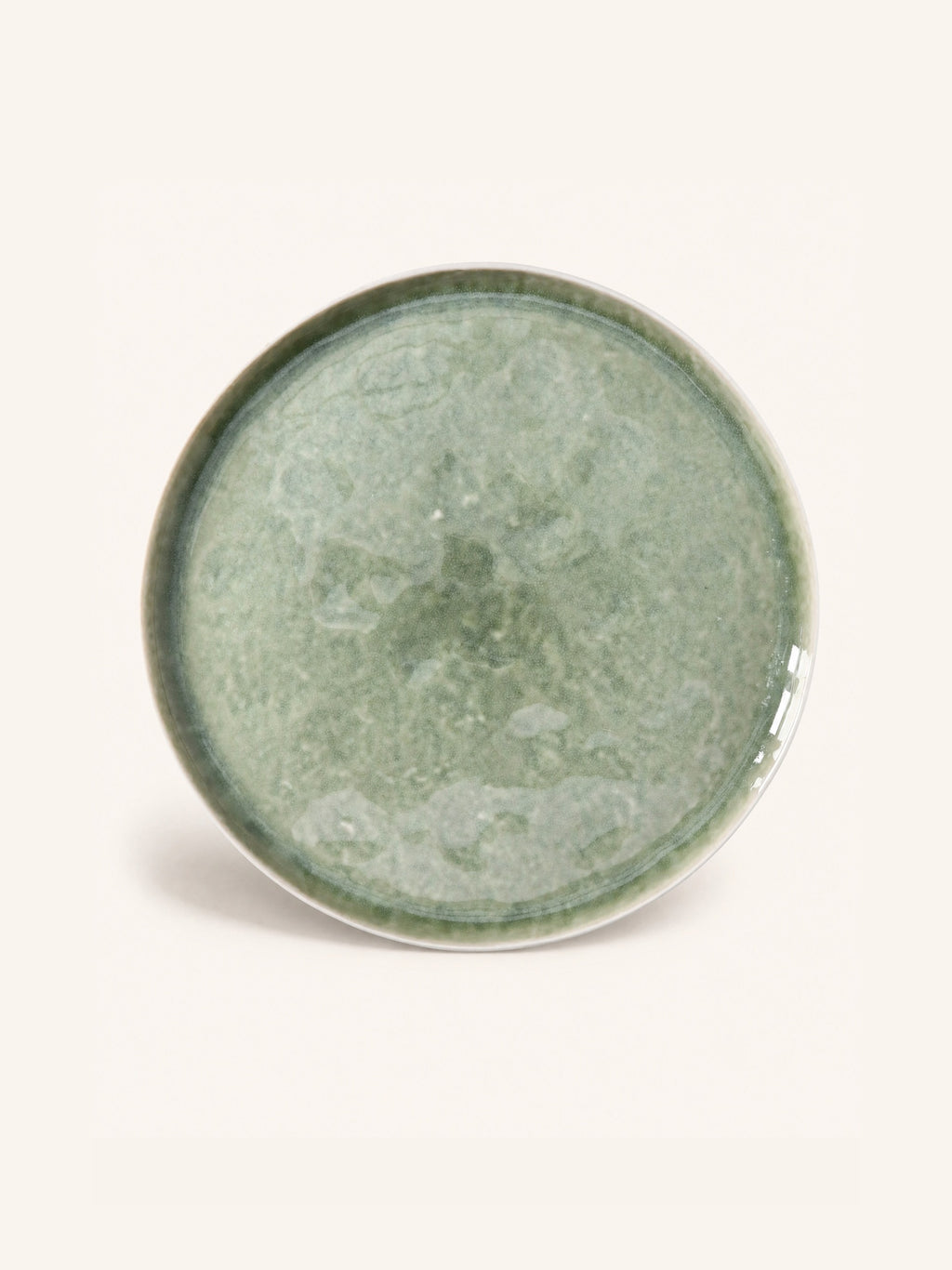 SPIRO - piatto piano - porcellana - DIA 27 cm x H 1,5 cm - celadon