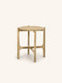 CABANE - mesa auxiliar - madera de mango - DIA 45 x H 50 cm - natural