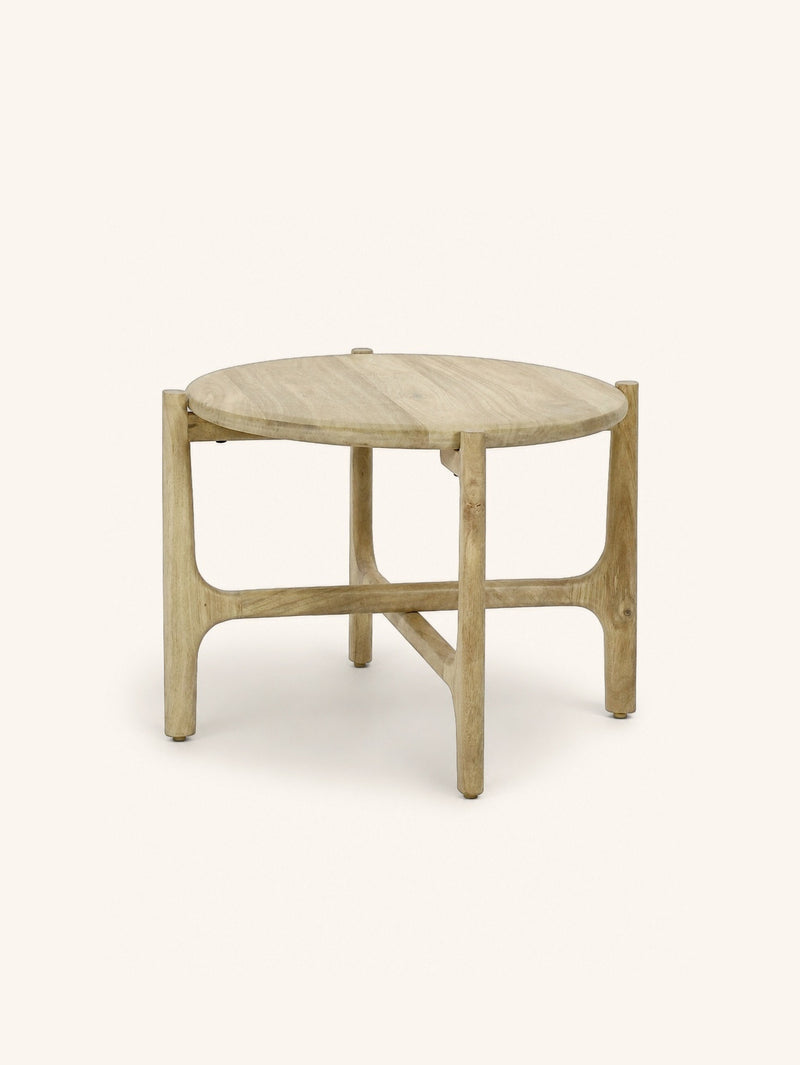 CABANE - bijzettafel - mango hout - DIA 55 x H 40 cm - naturel