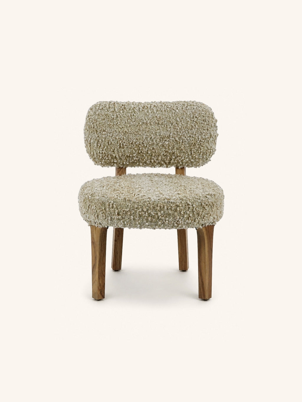 BRINDISI - loungestoel - acacia hout - L 57,5 x W 62,5 x H 70 cm - beige