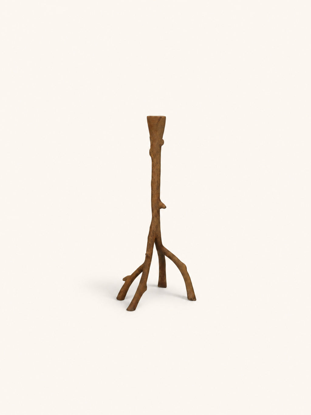 TWIGGY - bougeoir - aluminium - L 16,5 x W 12,5 x H 38 cm - rouille