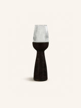 Bruin – ARBRE - portavelas/jarrón - madera de mango - DIA 22 x H 72 cm - marrón oscuro