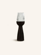 ARBRE - portavelas/jarrón - madera de mango - DIA 22 x H 72 cm - marrón oscuro