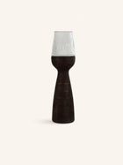 ARBRE - portavelas/jarrón - madera de mango - DIA 22 x H 82 cm - marrón oscuro