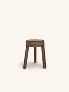PABLO - stool/side table - mango wood - DIA 27 x H 42 cm - brown
