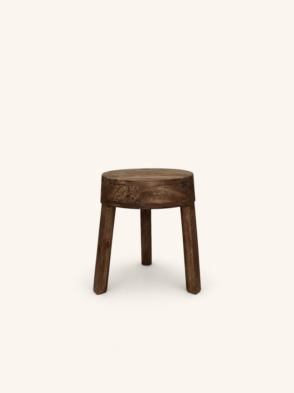 PABLO - krukje/bijzettafel - mango hout - DIA 30 x H 37 cm - bruin