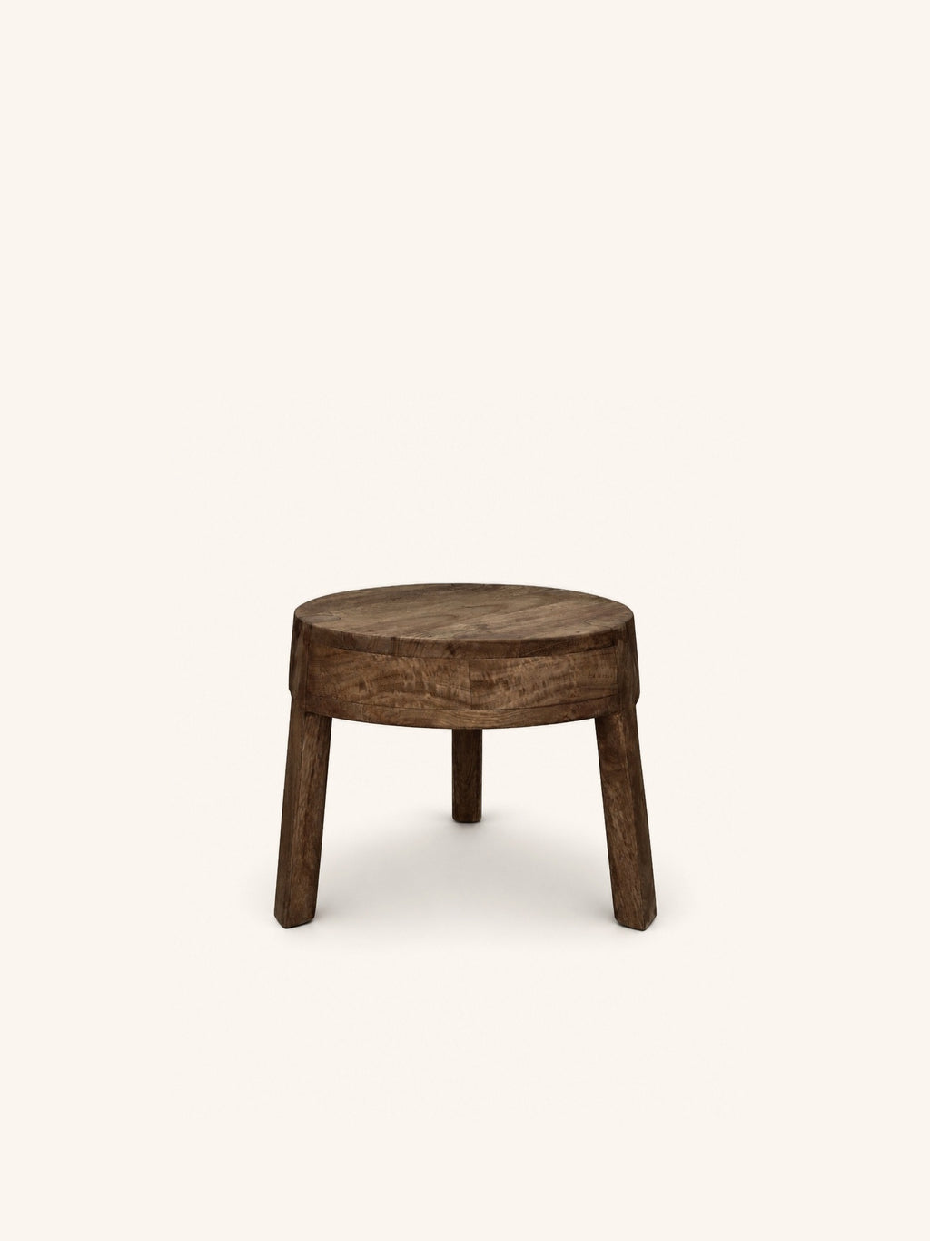 PABLO - krukje/bijzettafel - mango hout - DIA 38 x H 31 cm - bruin