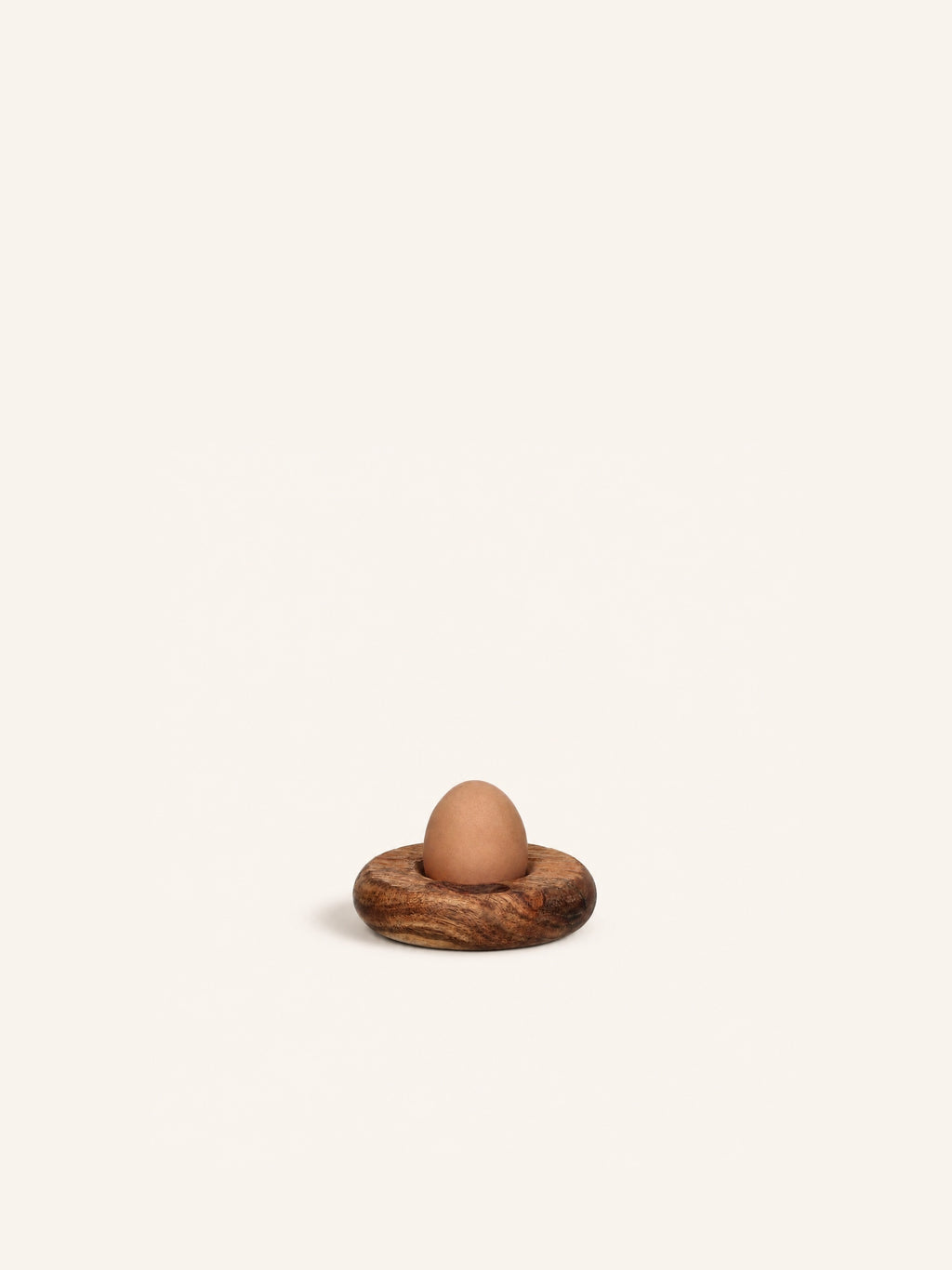 HOMMAGE - Eierbecher - Akazienholz - DIA 10 x H 2,5 cm - Walnuss
