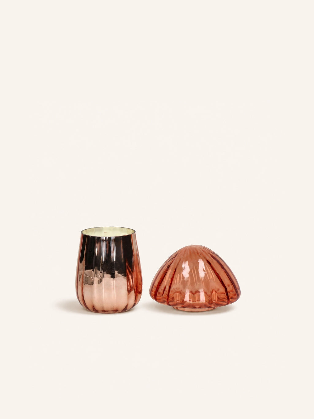 PORTABELLA - kaars 1 wiek - "black oudh" - glas - DIA 12,5 x H 18 cm - donker amber