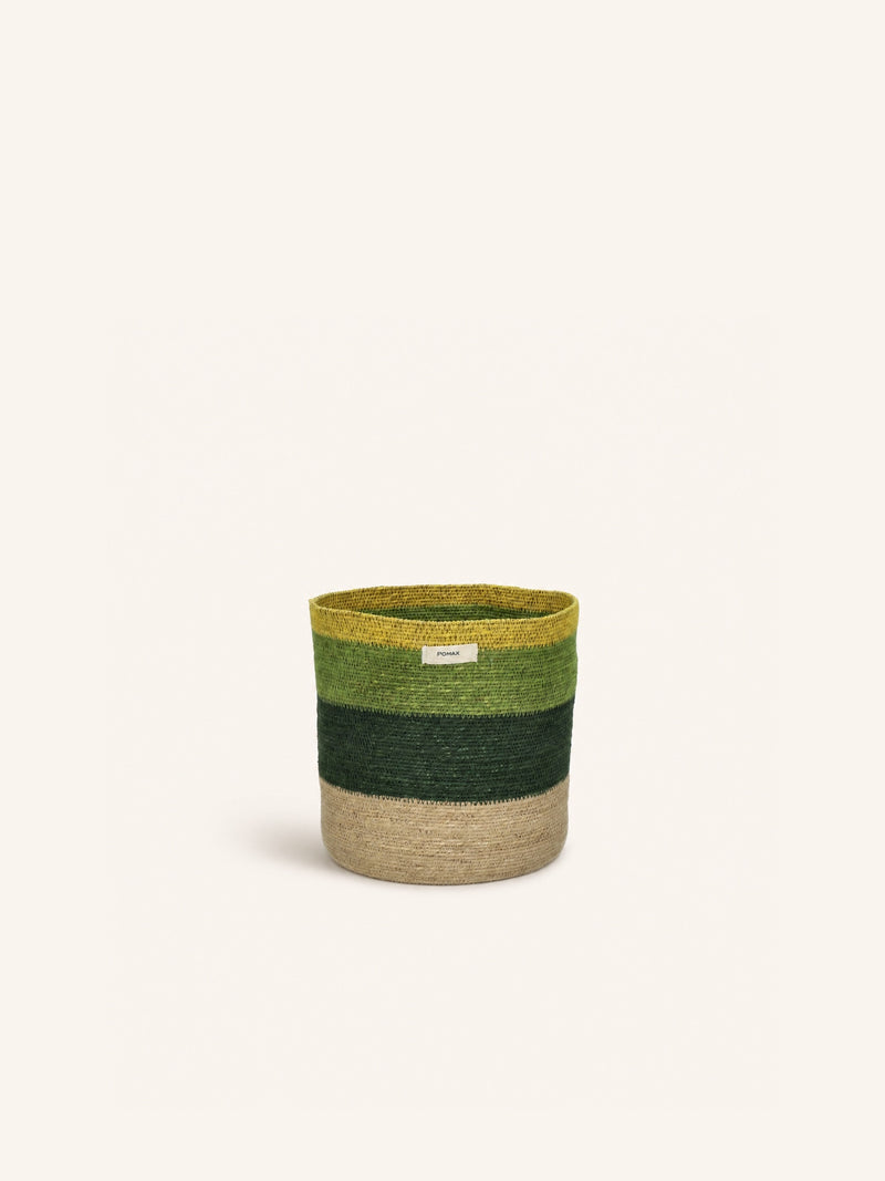 MARE - set/3 baskets - seagrass - DIA 25 x H 25 / DIA 31 x H 31 / DIA 36 x H 35 cm - multicolored