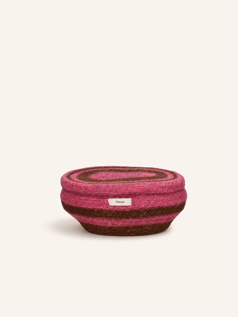 MARE - set/3 baskets - seagrass - L 31/44/52 x W 22/29/36 x H 13/23/24 cm - multicolored