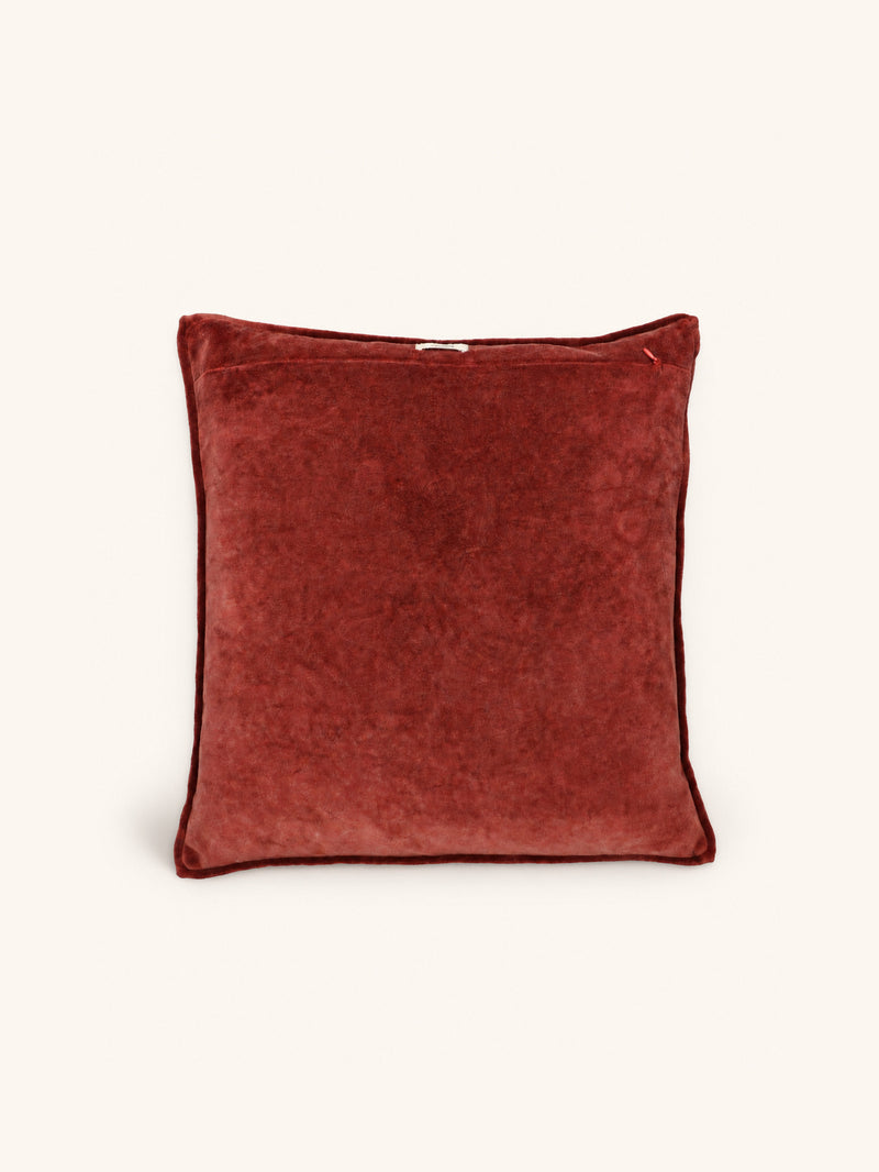 ALPHA OPPOSITES - cushion - linen - L 45 x W 45 cm - raspberry