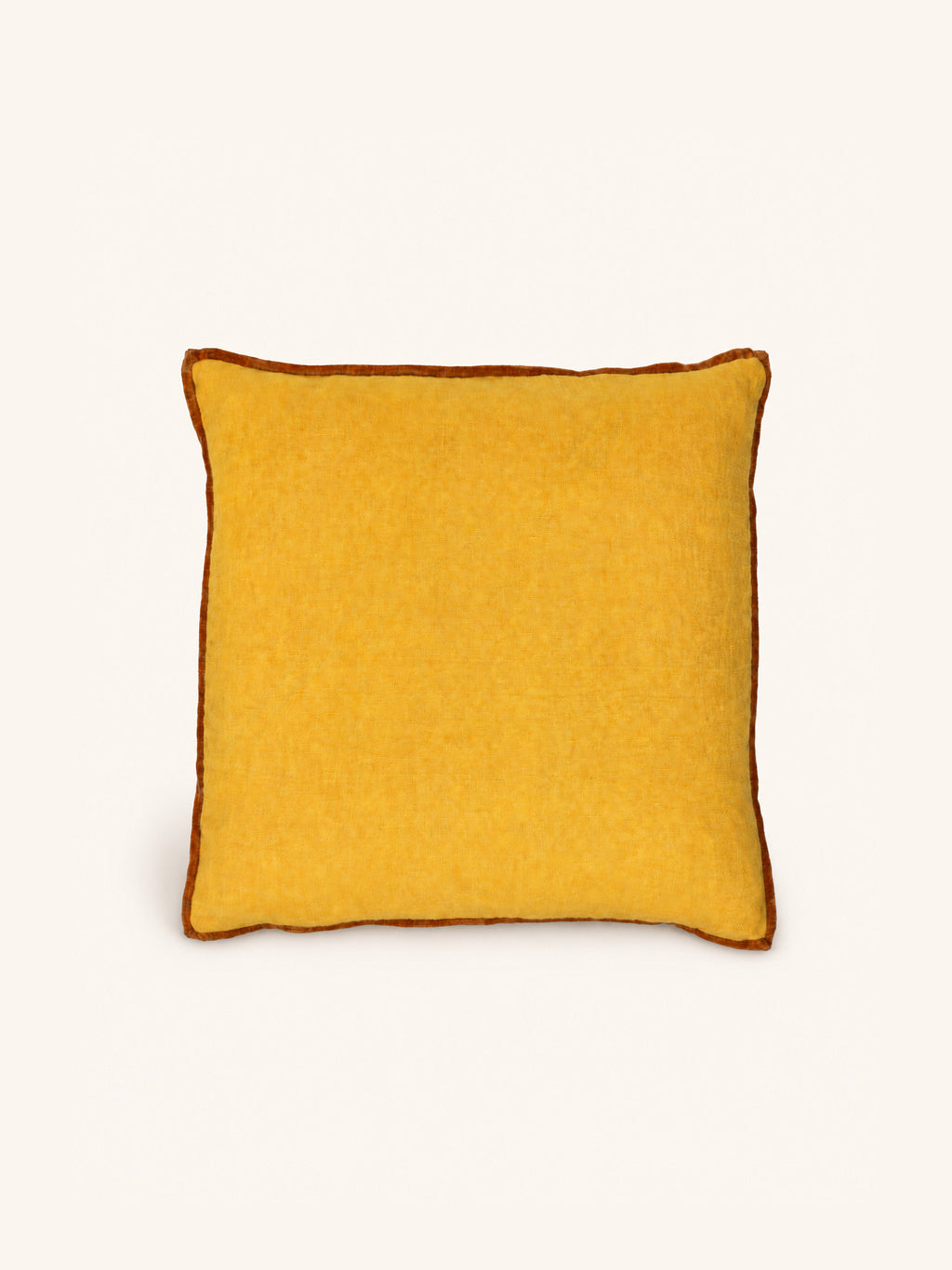 ALPHA OPPOSITES - cushion - linen - L 45 x W 45 cm - yellow
