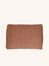 ALPHA BORDERS - Kissen - Leinen - L 60 x W 40 cm - Zimt