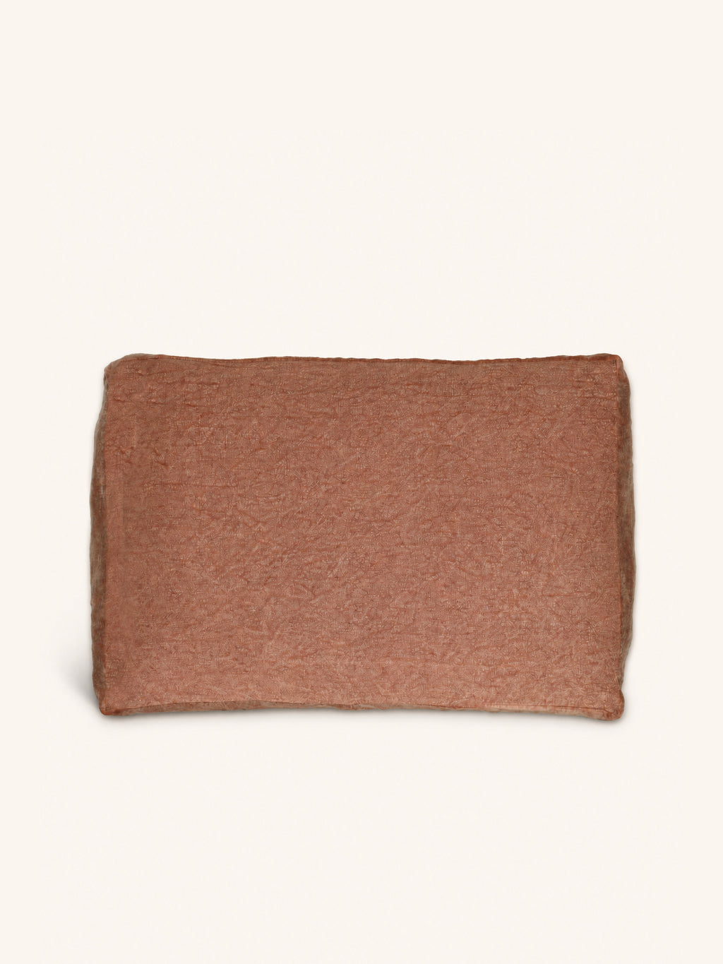 ALPHA BORDERS - coussin - lin - L 60 x W 40 cm - cannelle