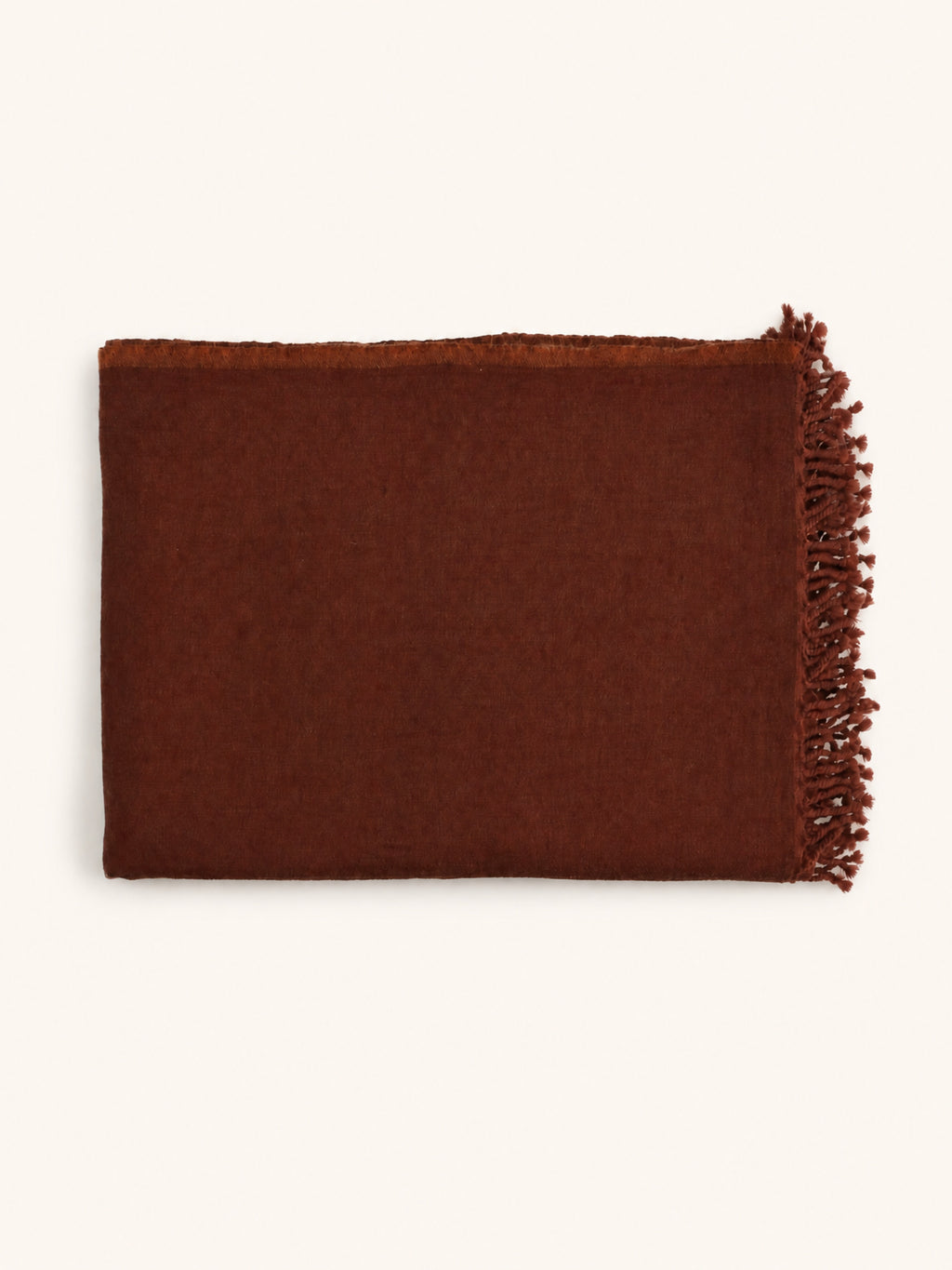 MERINO - plaid - merino wol - L 220 x W 150 cm - bruin