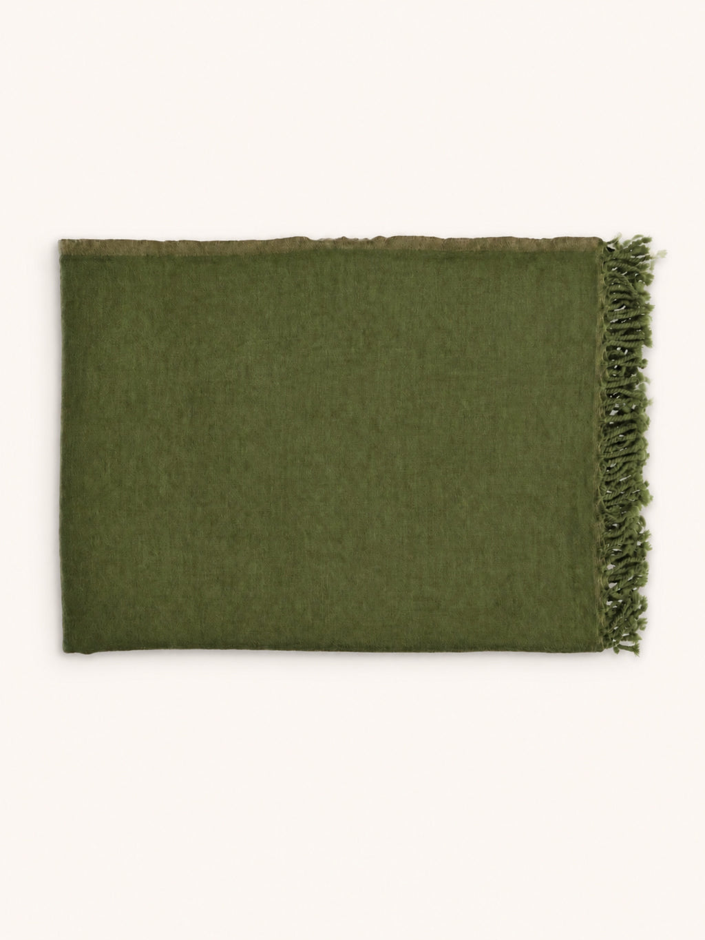 MERINO - plaid - merino wol - L 220 x W 150 cm - licht groen