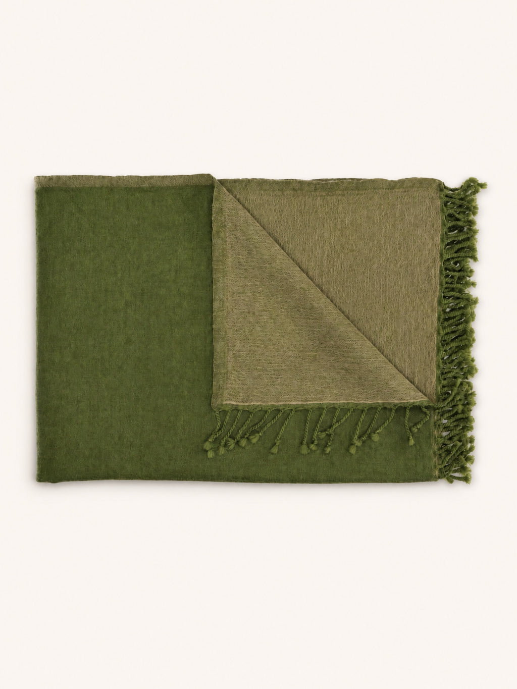 MERINO - plaid - merino wol - L 220 x W 150 cm - licht groen