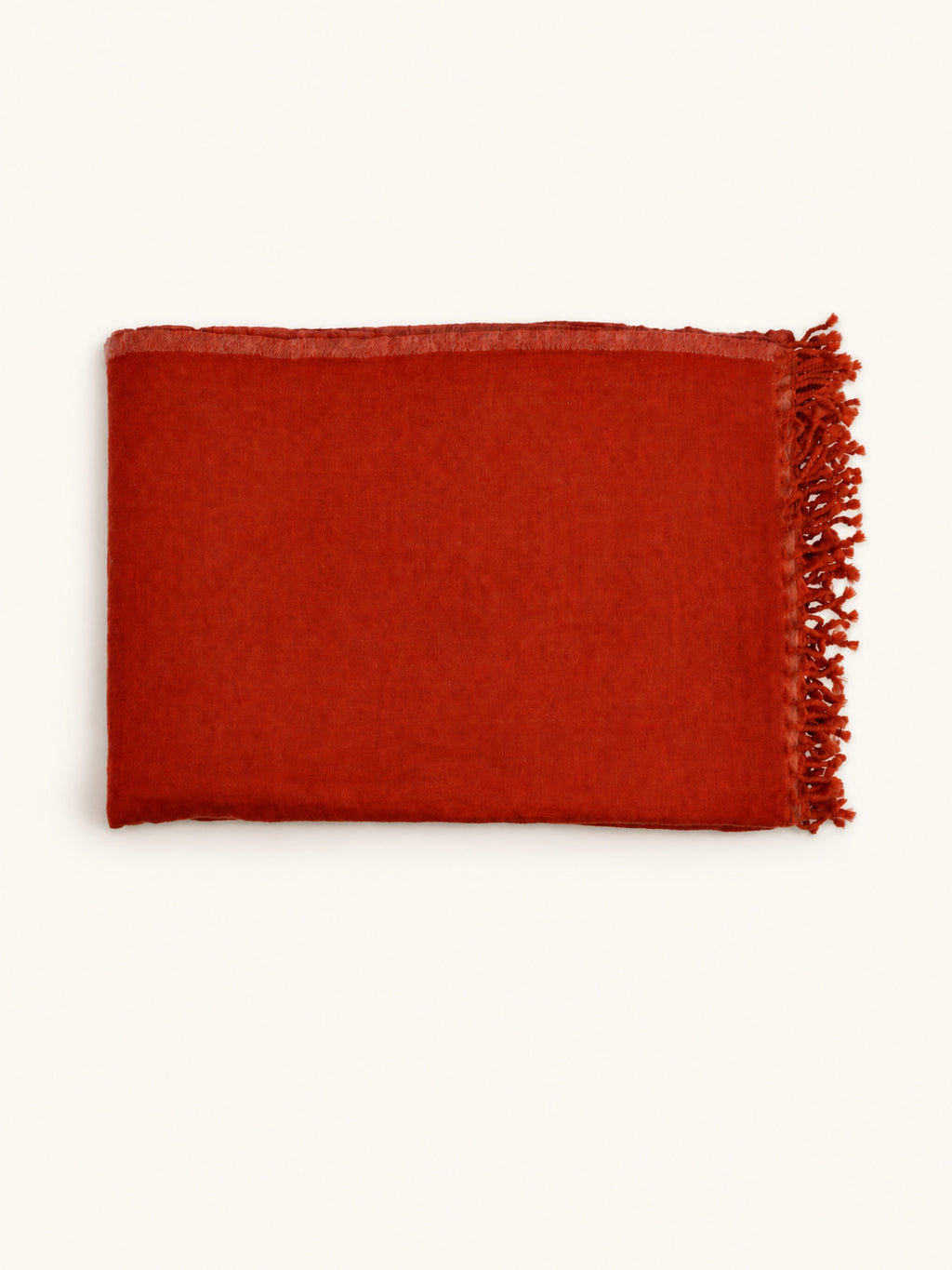 MERINO - throw - merino wool - L 220 x W 150 cm - paprika