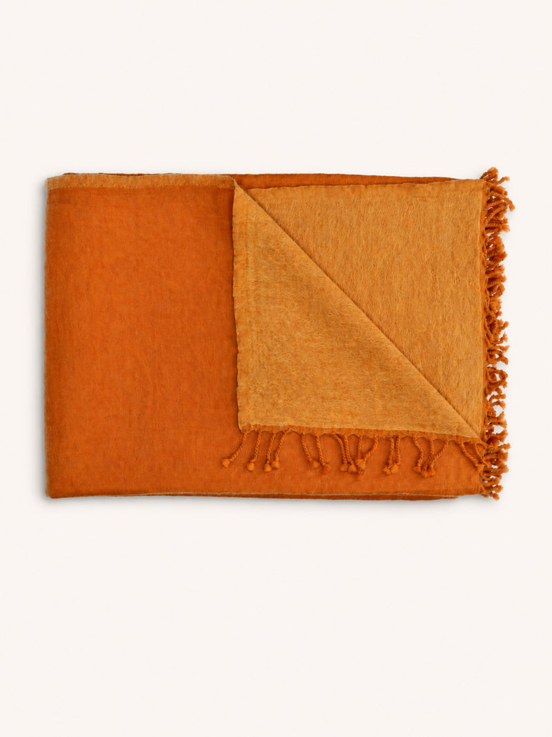 MERINO - plaid - merino wool - L 220 x W 150 cm - turmeric