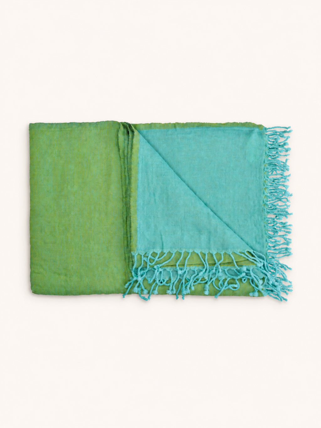 MERINO - throw - merino wool - L 220 x W 150 cm - aqua