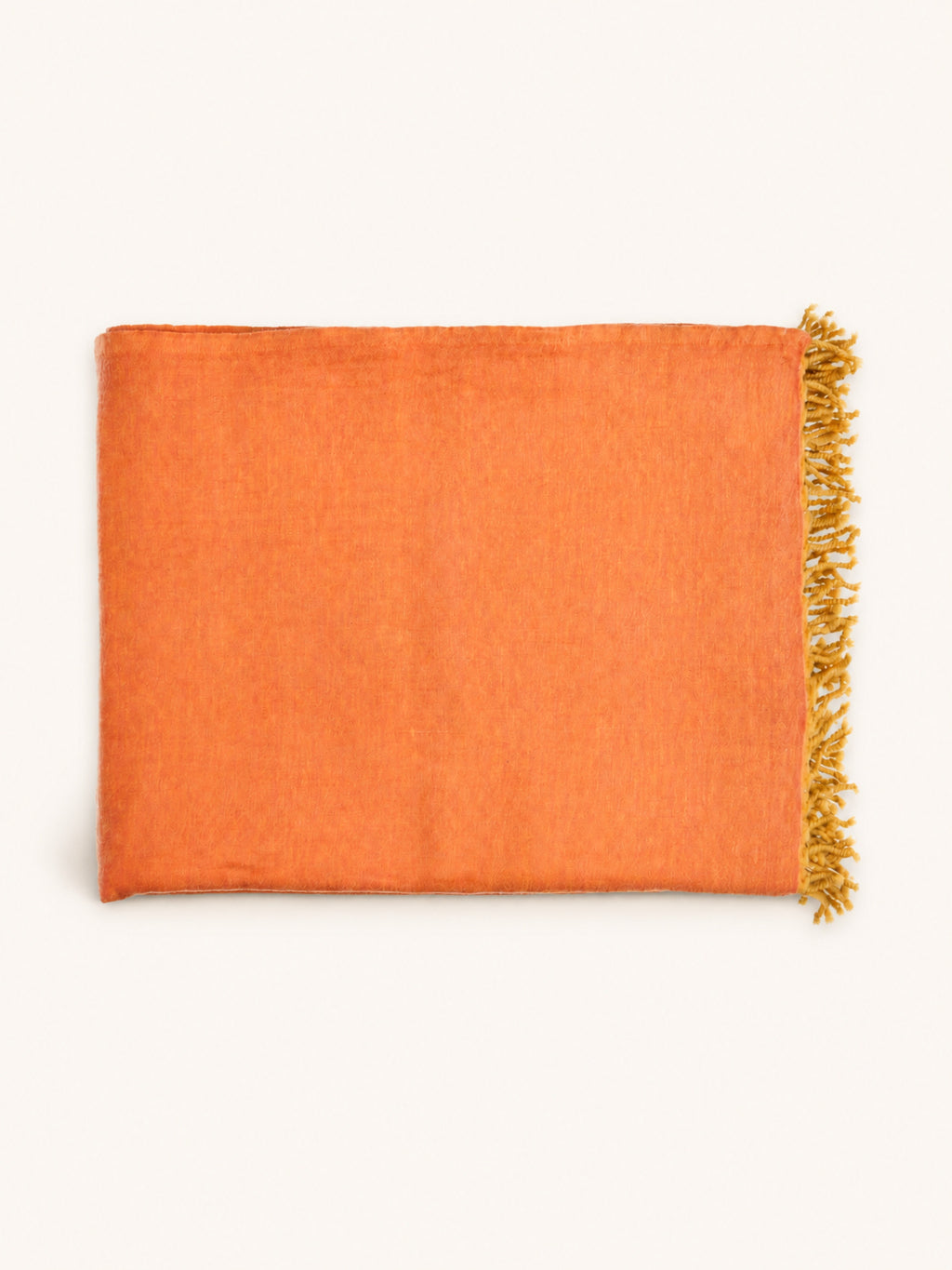 MERINO - plaid - merino wol - L 220 x W 150 cm - perzik