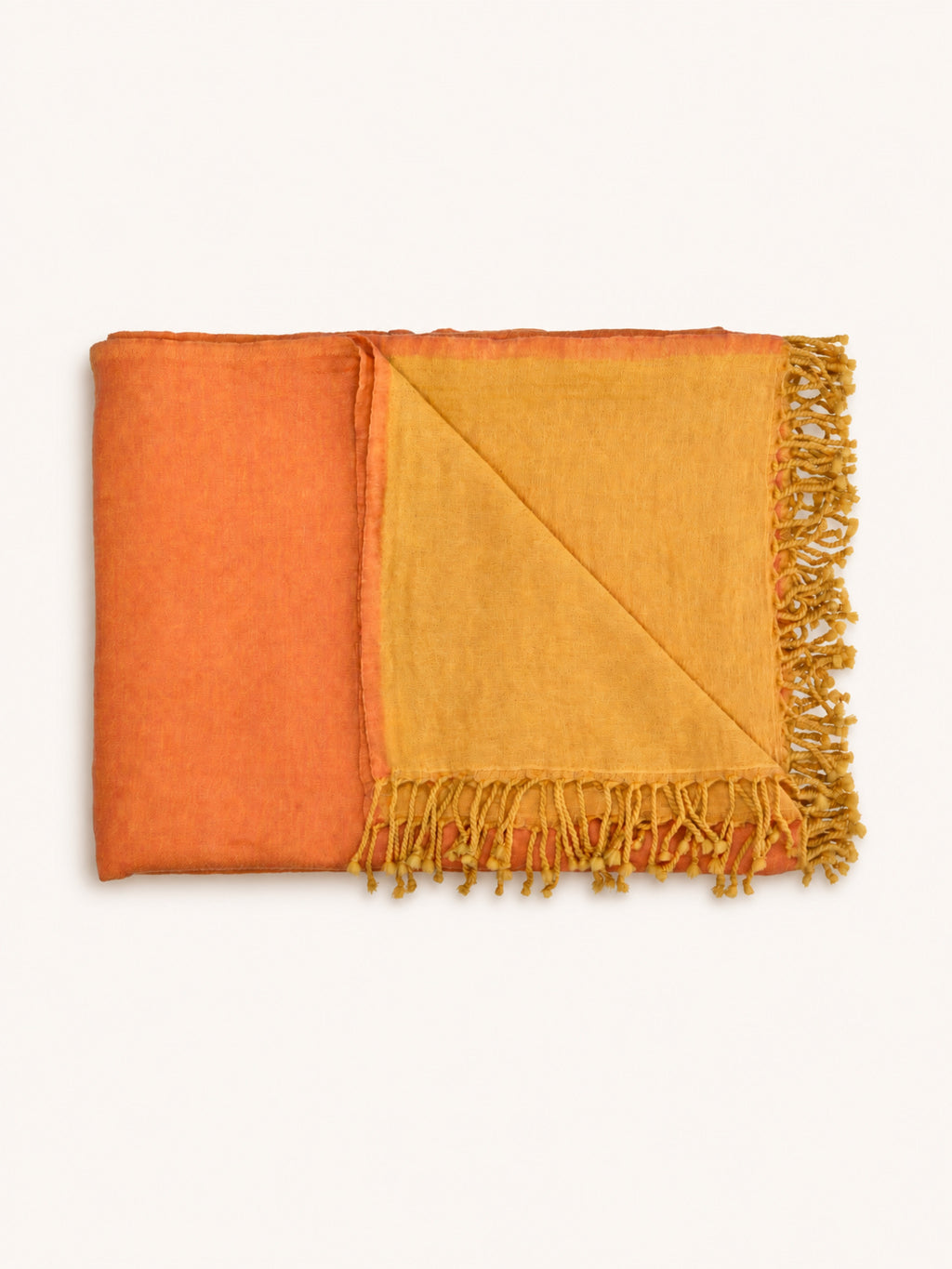 MERINO - plaid - merino wol - L 220 x W 150 cm - perzik