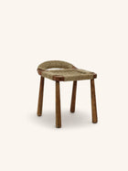 GINKGO - zitkruk - acacia hout - L 41 x w 50 x H 50 cm - walnoot