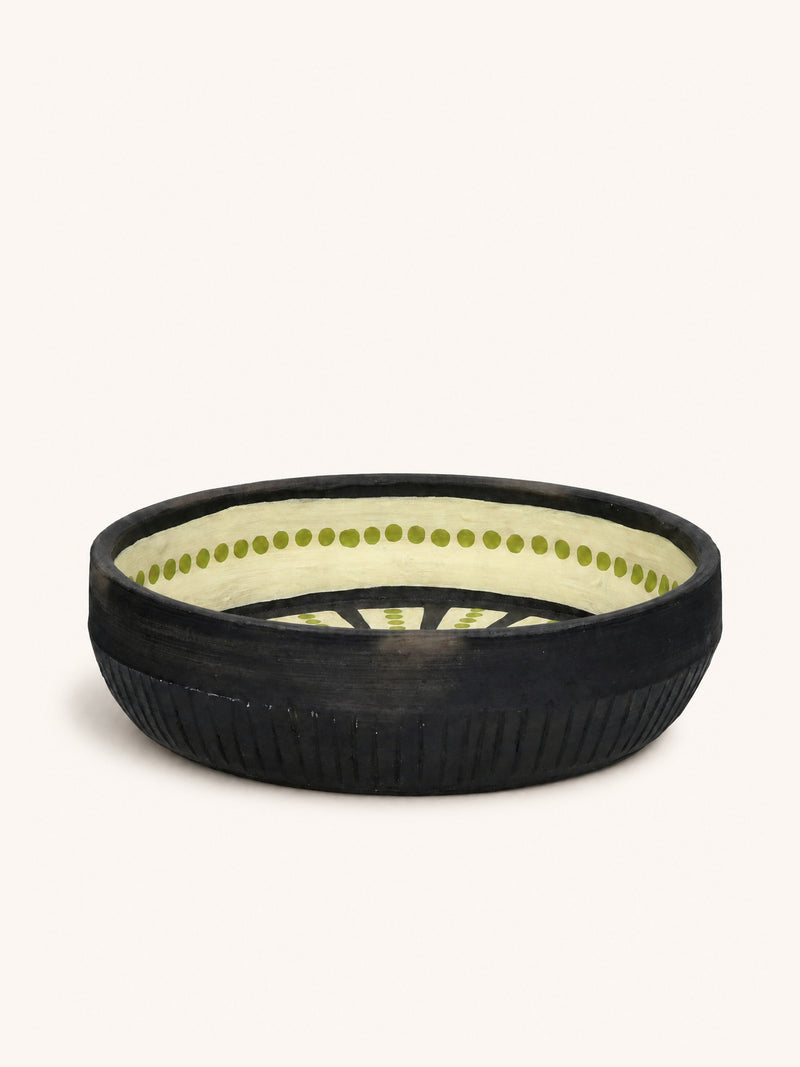 LAURIEN - bowl - terracotta - DIA 28 x H 8 cm - mix of colors