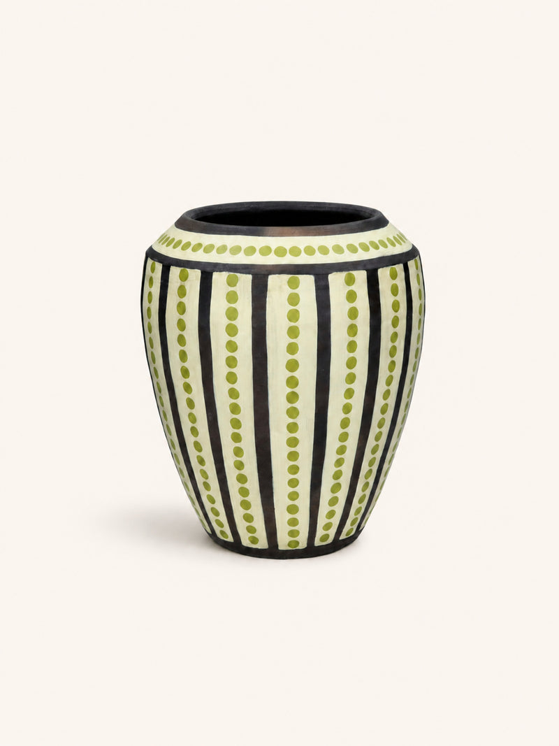 LAURIEN - Vase - Terrakotta - DIA 26 x H 29 cm - Farbmix