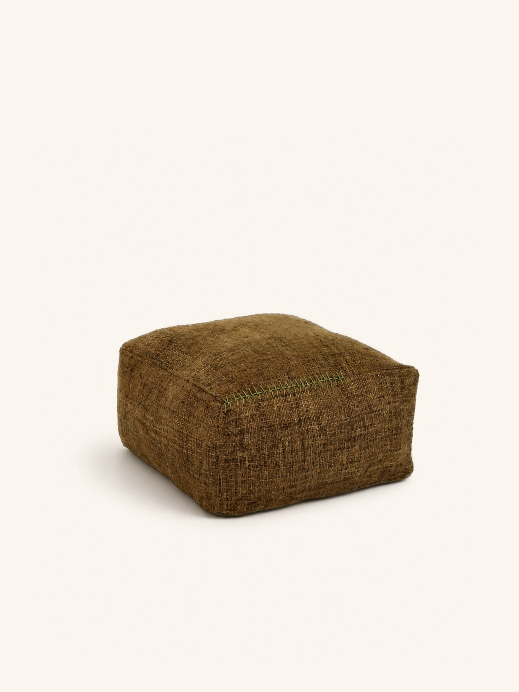 AYALA - poef - katoen - L 60 x W 60 x H 30 cm - bruin