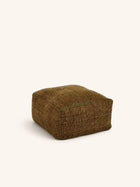 AYALA - poef - katoen - L 60 x W 60 x H 30 cm - bruin