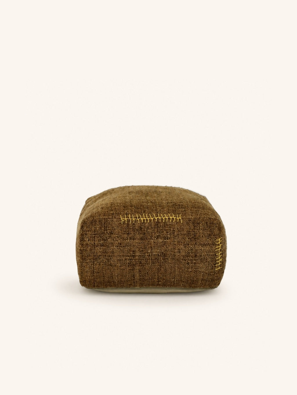 AYALA - poef - katoen - L 60 x W 60 x H 30 cm - bruin