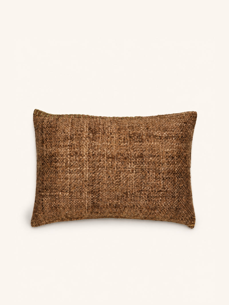 AYALA - kussen - katoen - L 60 x W 40 cm - bruin