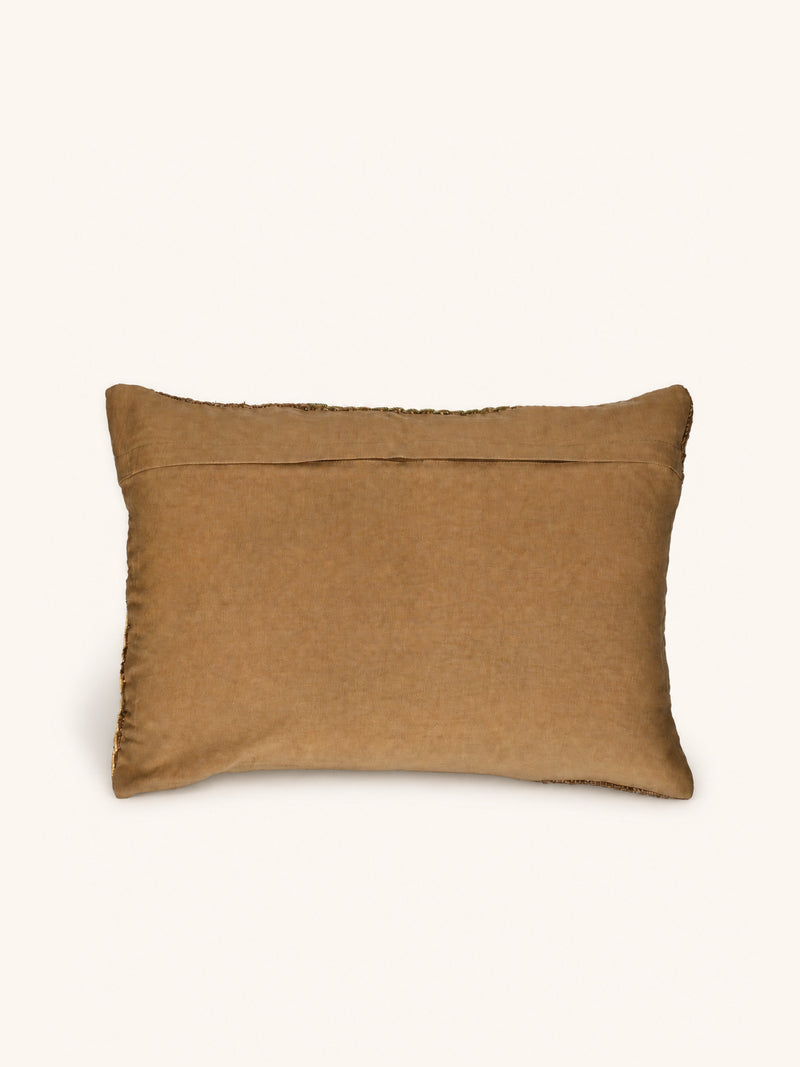 AYALA - kussen - katoen - L 60 x W 40 cm - bruin