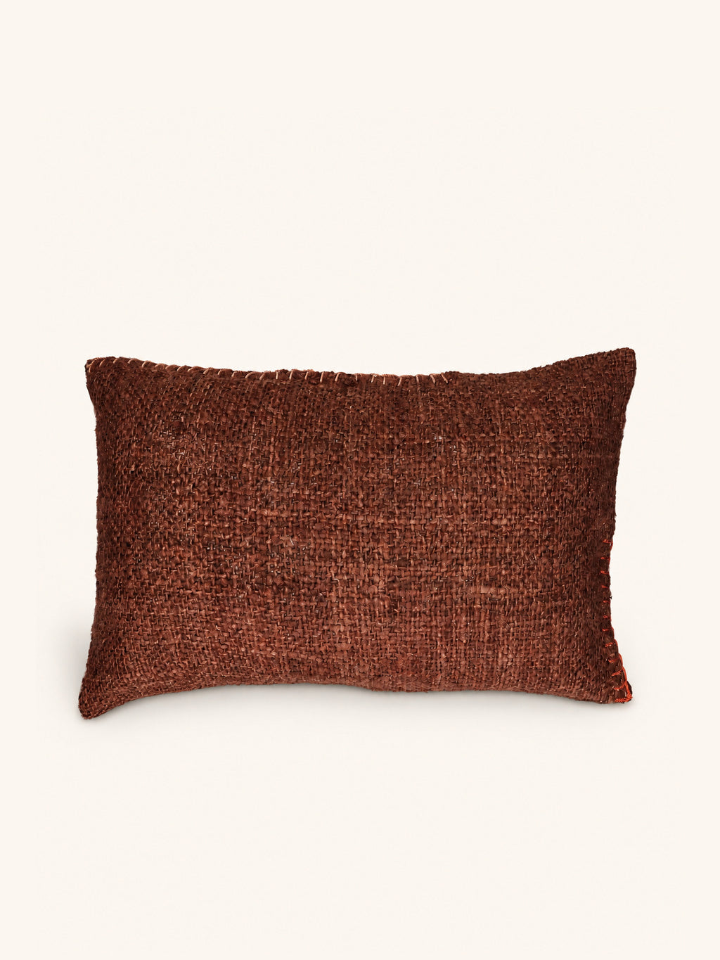 AYALA - coussin - coton - L 60 x W 40 cm - chocolat